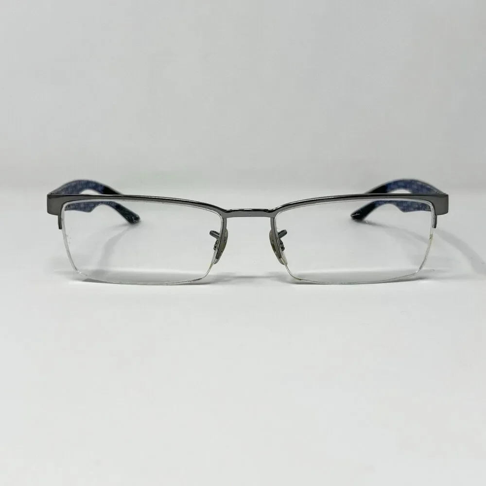 Ray-Ban RB8412 2502 Gunmetal Blue Carbon Fiber Eyeglass Frames 54-17-145 (B)